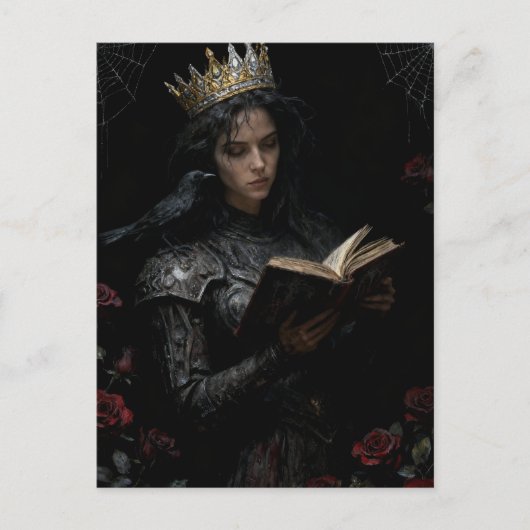 Queen Reading a Book Postkarte (Vorderseite)