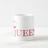 Queen Red Crown - anpassbare Hintergrundfarbe Kaffeetasse (Mittel)