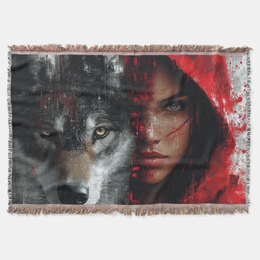 Queen Red Riding Hood Decke (Vorderseite)