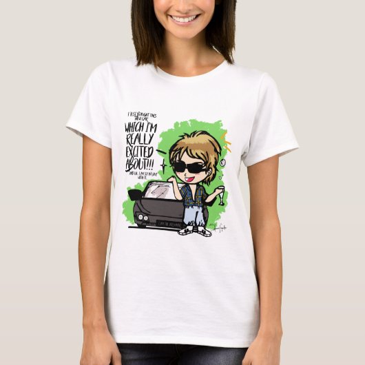 QUEEN Roger Taylor in Liebe mit seinem Auto! T-Shirt (Vorderseite)