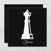 Queen Schach Piece Halloween Kostümschach Lover Einladung (Vorne/Hinten)