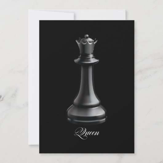 Queen Schach Piece Halloween Kostümschach Lover Feiertagskarte (Vorderseite)