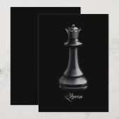 Queen Schach Piece Halloween Kostümschach Lover Feiertagskarte (Vorne/Hinten)