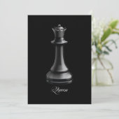 Queen Schach Piece Halloween Kostümschach Lover Feiertagskarte (Stehend Vorderseite)