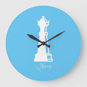Queen Schach Piece Halloween Kostümschach Lover Große Wanduhr