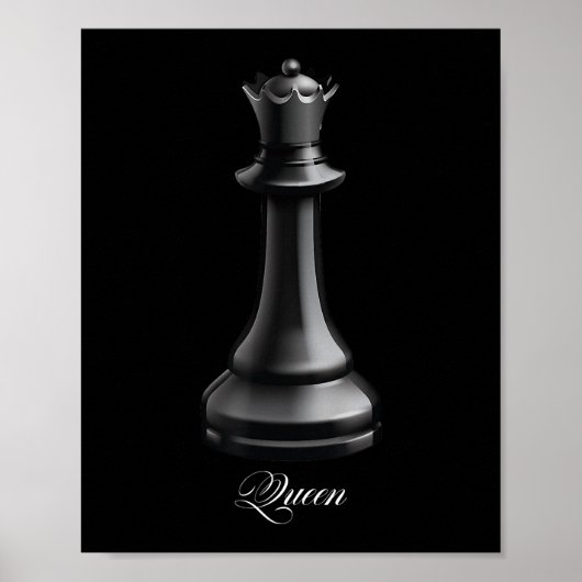 Queen Schach Piece Halloween Kostümschach Lover Poster (Vorne)