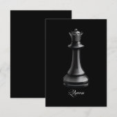 Queen Schach Piece Halloween Kostümschach Lover RSVP Karte (Vorne/Hinten)