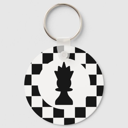 Queen Schach Piece - Schlüsselanhänger - Schach - (Vorderseite)
