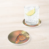 Queen-Schmetterling auf einem Ast Getränkeuntersetzer (Seite)