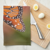 Queen-Schmetterling auf einem Ast Küchentuch (Viertel Falte)