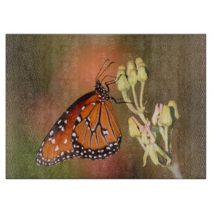 Queen-Schmetterling auf einem Ast Schneidebrett