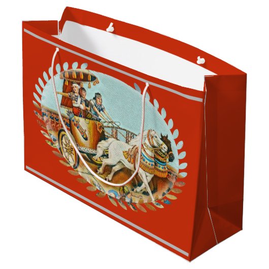 Queen Shamiram Gift Bag Große Geschenktüte (Rückseite Schrägansicht)