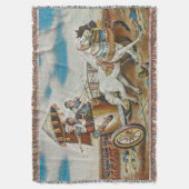 Queen Shamiram Throw Blanket Decke (Vorderseite Vertikal)