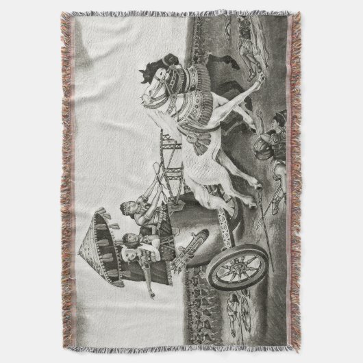 Queen Shamiram Throw Blanket Decke (Vorderseite Vertikal)