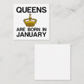 QUEEN SIND IM JANUAR GEBOREN TELEFONNUMMERKARTE (Vorne/Hinten)