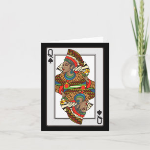 Queen Spades African American Card Halloween-Gesch Karte