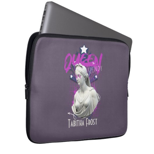 Queen Spendy personalisiert Laptopschutzhülle (Vorne Rechts)