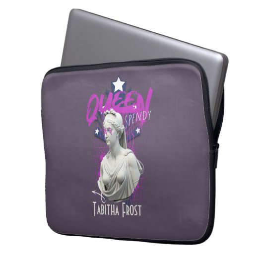Queen Spendy personalisiert Laptopschutzhülle (Vorderseite Links)