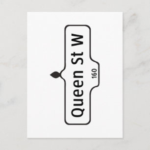 Queen Street West, Toronto Street Sign Postkarte