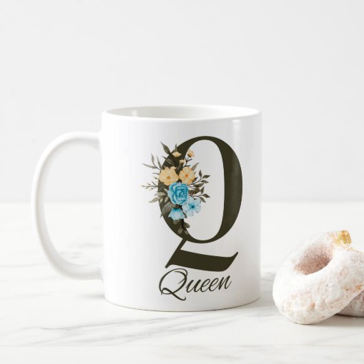 Queen Tasse - Elegantes Typografie-Designgeschenk (Mit Donut)