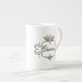 "Queen" Tiara China Tasse (Vorderseite Rechts)