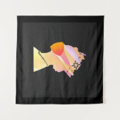 QUEEN TRAGEN EINEN GESCHMACKSMASK Pop Kunst Wandteppich (Vorderseite (Horizontal))