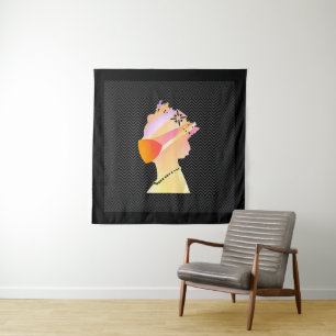 QUEEN TRAGEN EINEN GESCHMACKSMASK Pop Kunst Wandteppich