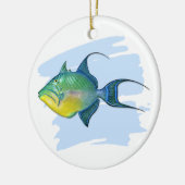 Queen Triggerfish Keramik Ornament (Links)