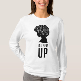 Queen Up Ladys Long Sleeve Tshirt