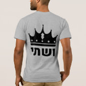 Queen Vashti Hebrew Purim Costume Design T-Shirt (Rückseite)