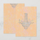 Queen Vibes Chandelier ~ Einladung (Vorne/Hinten)