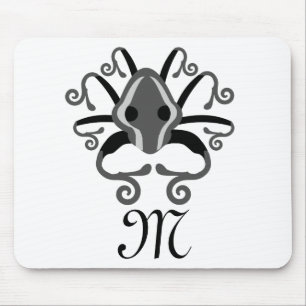 Queen Victoria Black Kraken Mousepad