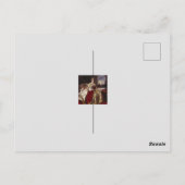 QUEEN VICTORIA BLUTET EIN PINKBUBBEL GUM POSTKARTE (Rückseite)