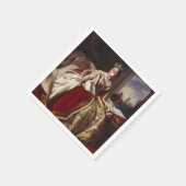 QUEEN VICTORIA BLUTET EIN PINKBUBBEL GUM SERVIETTE (Ecke)