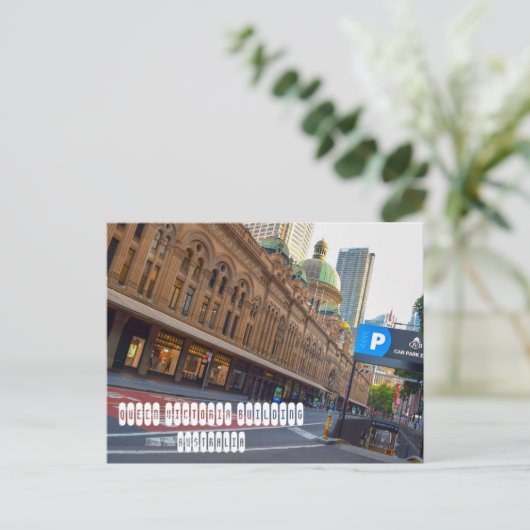 Queen Victoria Gebäude Postkarte (Stehend Vorderseite)