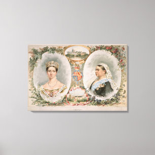 Queen Victoria Golden Jubilee Poster Leinwanddruck
