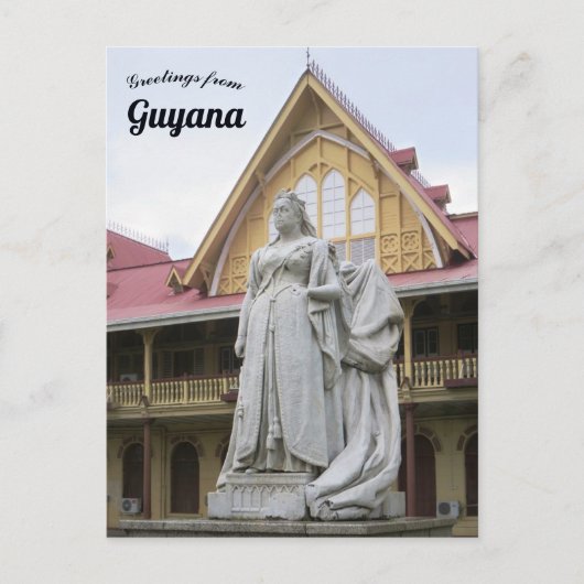 Queen Victoria High Court Georgetown Guyana Postkarte (Vorderseite)
