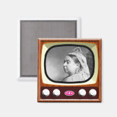 Queen Victoria im Retro-TV Magnet (Vorderseite/Rückseite)