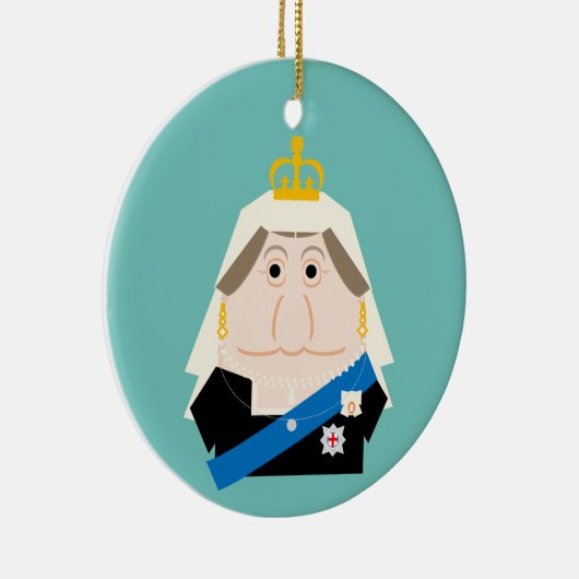 Queen Victoria Keramik Ornament (Rechts)