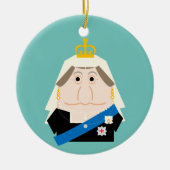 Queen Victoria Keramik Ornament (Vorne)