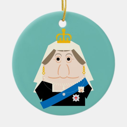 Queen Victoria Keramik Ornament (Vorne)