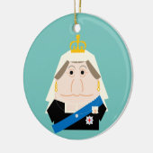 Queen Victoria Keramik Ornament (Links)