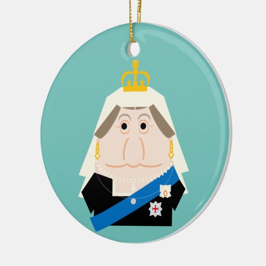 Queen Victoria Keramik Ornament (Links)