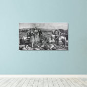 Queen Victoria Landung in Loch Muick Leinwanddruck (Insitu (Holzboden))