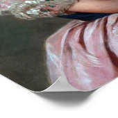 Queen Victoria pink satin blown pinkfarbenes Kaugu Poster (Ecke)