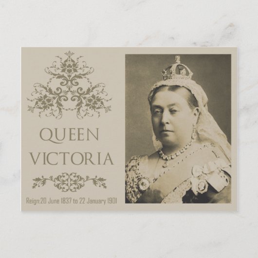 Queen Victoria Postcard Postkarte (Vorderseite)