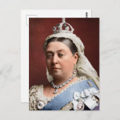 Queen Victoria Postkarte (Vorne/Hinten)