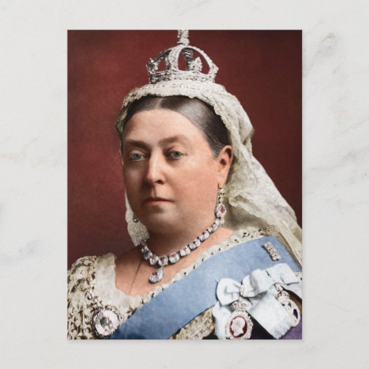Queen Victoria Postkarte (Vorderseite)