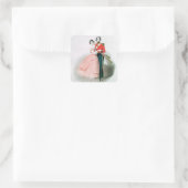 Queen Victoria Quadratischer Aufkleber (Tasche)