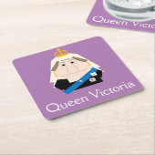 Queen Victoria Rechteckiger Pappuntersetzer (angewinkelt)